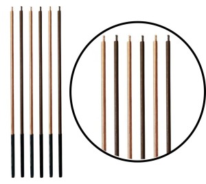 Godan Świeczki metaliczne mokka/miedziany 17cm 6sz