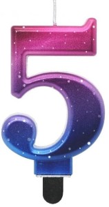 Godan Świeczka cyfra 5 night sky 