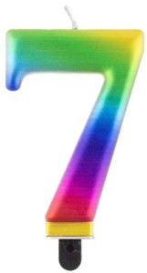 Godan Świeczka cyfra 7 galaxy 8cm