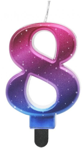 Godan Świeczka cyfra 8 night skye