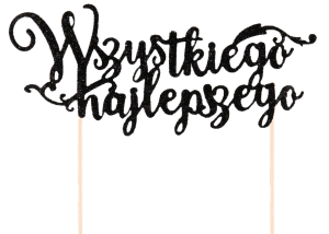 PartyPal Topper na tort Wszystkiego najlepszego cz