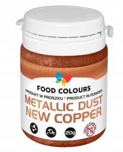 Food Colours New Copper Metallic Dust 20g