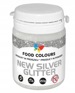 Food Colours New Silver Glitter 20g