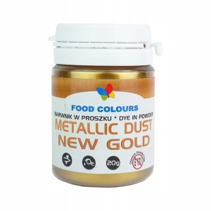 Food Colours New Gold Metallic Dust 20g
