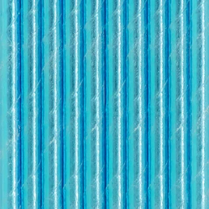 PartyPal Słomki papierowe niebieski połysk 10 szt