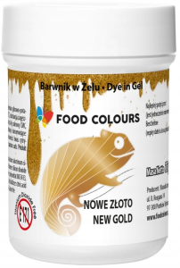 Food Colours Barwnik w żelu 35g złoty WSG-090