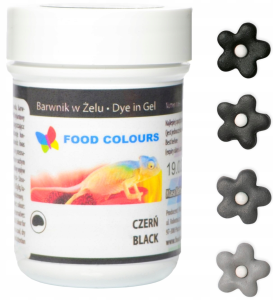 Food Colours Barwnik w żelu 35g Czerń WSG-080