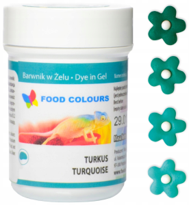 Food Colours Barwnik w żelu 35g Turkusowy WSG-066