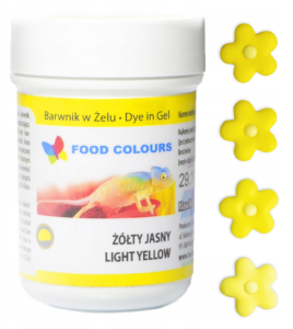 Food Colours Barwnik w żelu 35g JasnyŻółty WSG-001