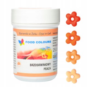 Food Colours barwnik w żelu 35g Peach WSG-016