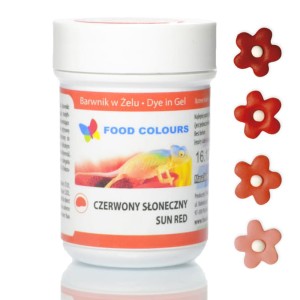 Food Colours barwnik w żelu 35g Sun Red WSG-028
