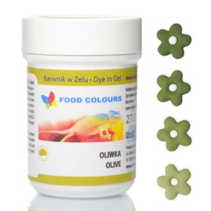 Food Colours barwnik w żelu 35g Olive WSG-058