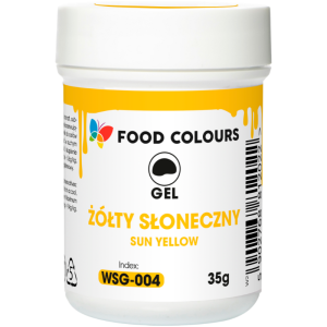Food Colours Barwnik w żelu 35g Żółty Sło  WSG-004