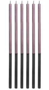 Godan Świeczki urodzinowe Platinum liliowe 14,5cm